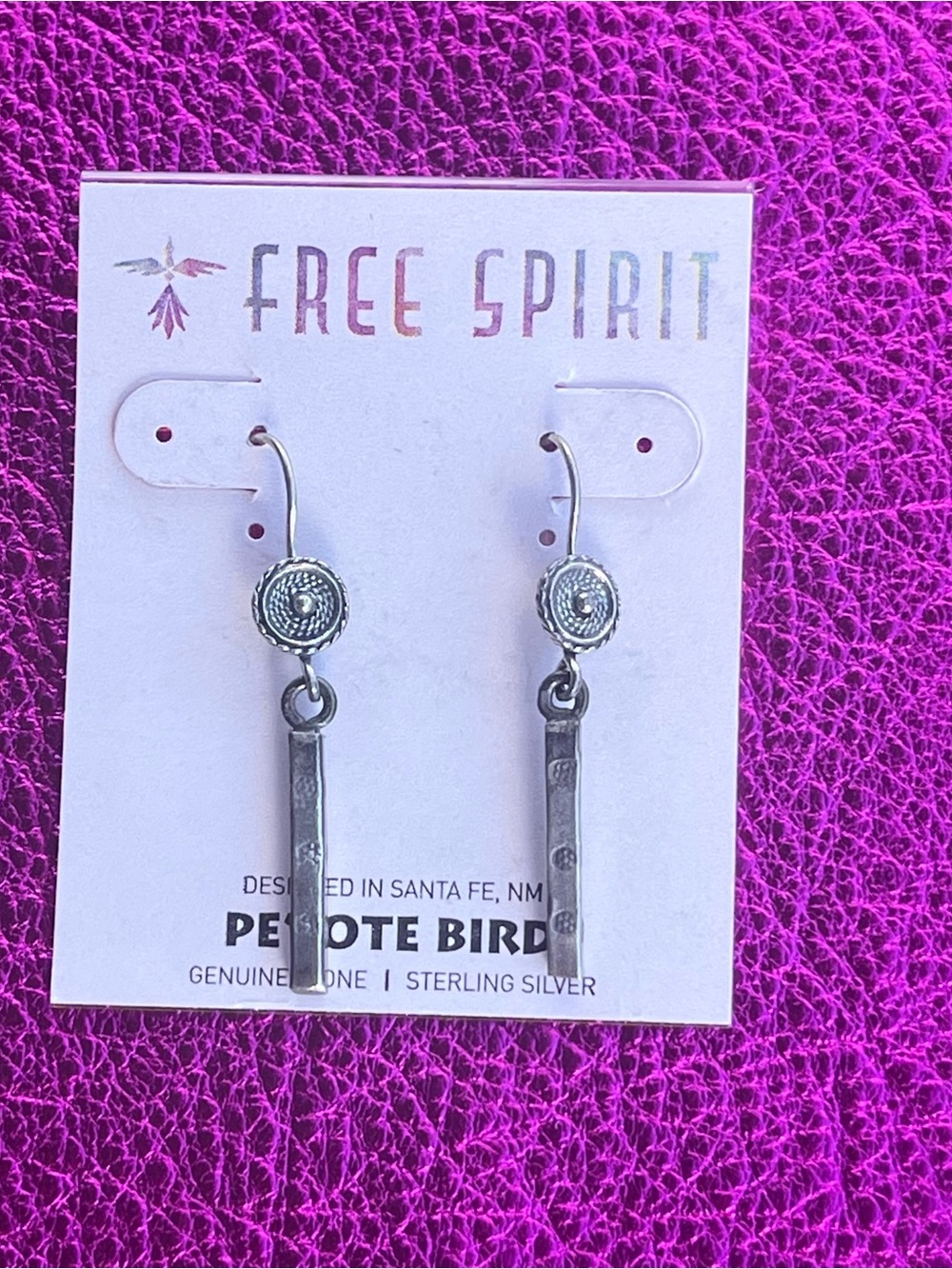 Pepote Bird Sterling Silver Drop Earrings - Silver